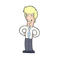 cartoon happy man N689