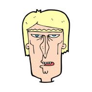 cartoon angry face N41