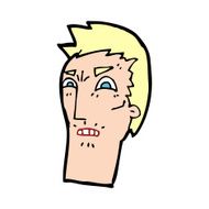 cartoon angry face N42