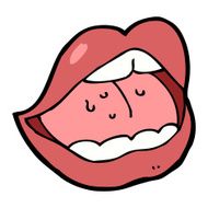 cartoon open mouth N25