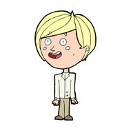 cartoon happy surprised boy N12