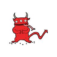 cartoon little demon N39