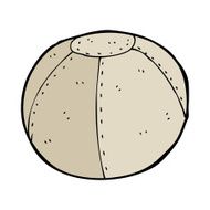 cartoon old stitched football N9