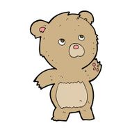 cartoon curious teddy bear N5