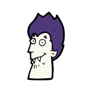 cartoon vampire head N53