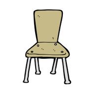 cartoon old school chair N14