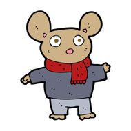 cartoon mouse in clothes N12