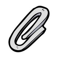 cartoon paperclip N35