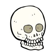 Cartoon Skull N115