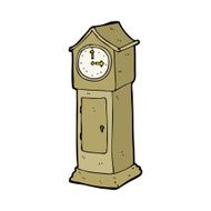 Cartoon Grandfather Clock N24