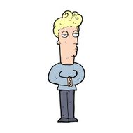 cartoon jaded man N27