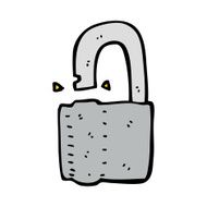 Cartoon Padlock N57