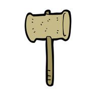 Cartoon Gavel N23