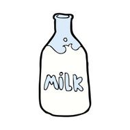 cartoon bottle of milk N8