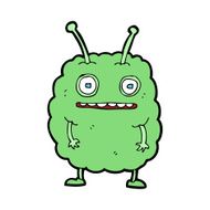 cartoon funny alien monster N13