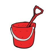 Cartoon Bucket And Spade N19