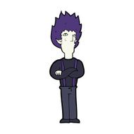 cartoon vampire man N162