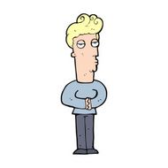 cartoon arrogant man N16