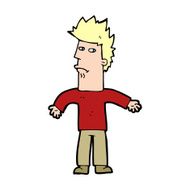 cartoon confused man N80