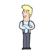 cartoon annoyed man N119