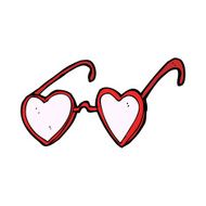 cartoon heart glasses N5