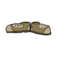 cartoon old shoes N13