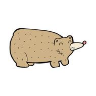 funny cartoon bear N97