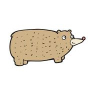 funny cartoon bear N98