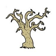 cartoon winter tree N15
