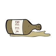 Cartoon Spilled Beer N33