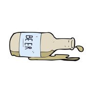 Cartoon Spilled Beer N34