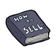 cartoon how to sell book N12