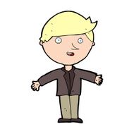 cartoon man in casual jacket N14