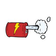 cartoon fizzy drink can N12