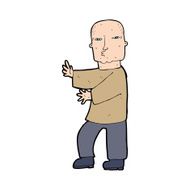 cartoon tough man N28