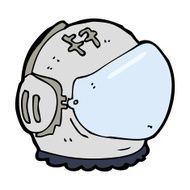 cartoon astronaut helmet N67