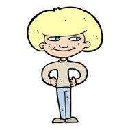 cartoon boy with hands on hips N14