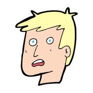 cartoon unhappy face N28
