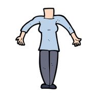 cartoon female body (add photos or mix and match cartoons) N329