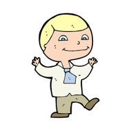 cartoon happy boy N351