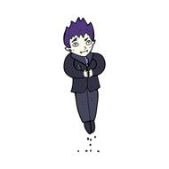 cartoon floating vampire N14
