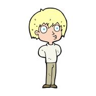 cartoon impressed boy N14