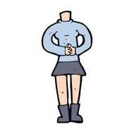 cartoon female body (add photos or mix and match cartoons) N333