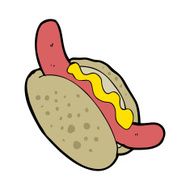 cartoon hotdog N26
