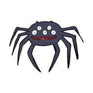 cartoon halloween spider N12