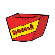 cartoon noodle box N54