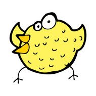 cartoon happy bird N50