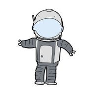Cartoon Astronaut N183