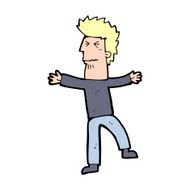 cartoon stressed man N104