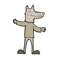 cartoon wolf man N88
